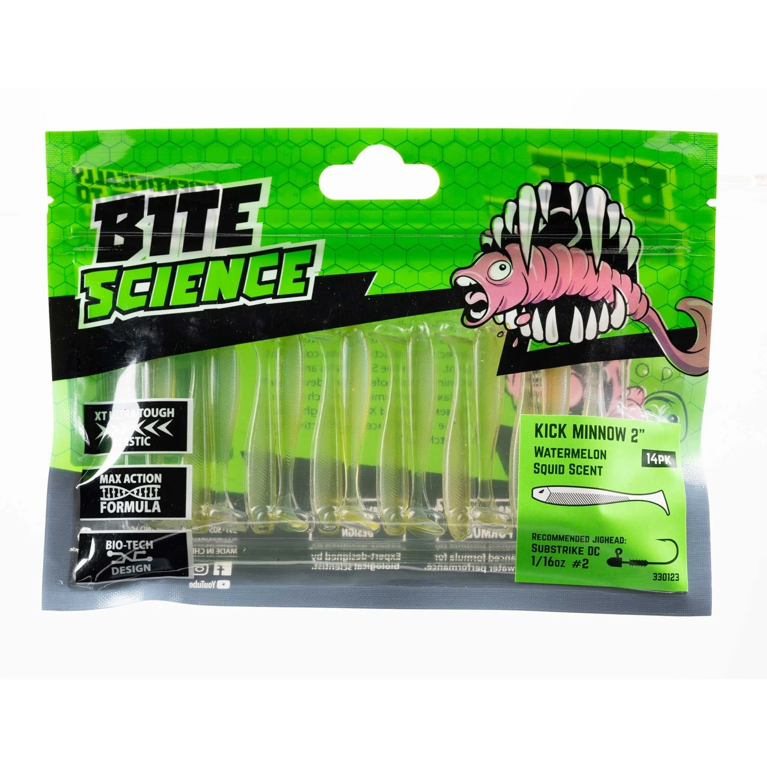 Bite Science Kick Minnow Soft Plastic Lure 2 Inch 1 Bite Science Kick Minnow Soft Plastic Lure 2 Inch