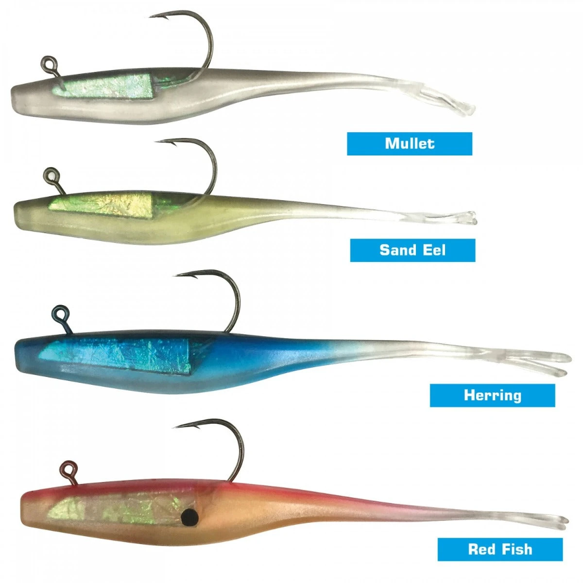 Jarvis Walker 5 Inch Split Tail Shad Rigged Soft Plastic Pack 2 Jarvis Walker 5 Inch Split Tail Shad Rigged Soft Plastic Pack - Image 2