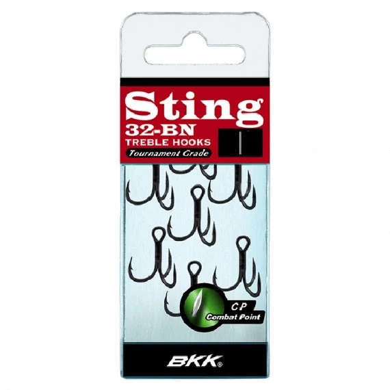 BKK Sting 32 Black Nickel Treble Hook 1 BKK Sting 32 Black Nickel Treble Hook