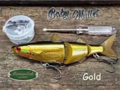 Barambah Lures Baby Mullet 120mm Swimbait Lure -Best Fishing Store Barambah Lures Baby Mullet 120 Swimbait Gold