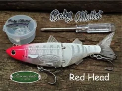 Barambah Lures Baby Mullet 120mm Swimbait Lure -Best Fishing Store Barambah Lures Baby Mullet 120 Swimbait Redhead