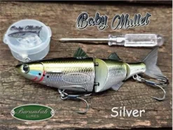 Barambah Lures Baby Mullet 120mm Swimbait Lure -Best Fishing Store Barambah Lures Baby Mullet 120 Swimbait Silver