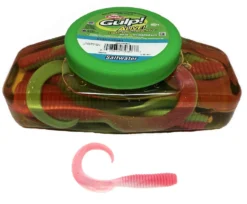 Berkley Gulp Alive 6 Inch Grub Soft Plastic Lure Bulk Tub 7 Berkley Gulp Alive 6 Inch Grub Soft Plastic Lure Bulk Tub -Best Fishing Store Berkley Gulp Alive 6 inch Grub Soft Plastic Bulk Tub Pink Shine