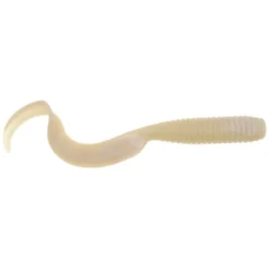 Berkley Gulp Grub 6 Inch Soft Plastic Lure -Best Fishing Store Berkley Gulp Grub Soft Plastic White Glow