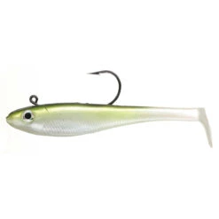 Bite Science Thump Shad Rigged Paddle Tail Soft Plastic Lure 3 Inch -Best Fishing Store Bite Science Thump Shad Greenback Herring 1200x1200 1