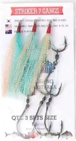 Elkat HD Korean Striker 7 Flasher Pre Ganged Dressed Gang Hook Sets 17 Elkat HD Korean Striker 7 Flasher Pre Ganged Dressed Gang Hook Sets -Best Fishing Store Elkat Striker Flasher Gang Hook Sets Pearl 9f29c9c3 b2af 4497 a734 9242f98319cd