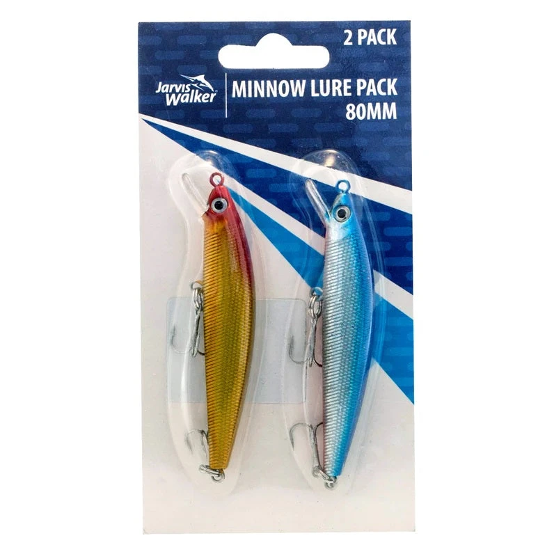 Jarvis Walker Value Twin Lure Pack Minnow 80mm 330006 1 Jarvis Walker Value Twin Lure Pack Minnow 80mm 330006