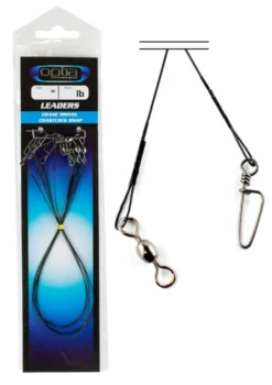 Optia OP082 Coated Wire Pre Made Trace Crane Swivel With Coastlock Snap - 12 Inch