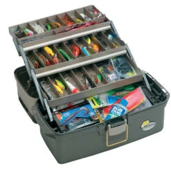 Plano 1561100 613403 3-Tray Top Access Tackle Storage Box - Gray