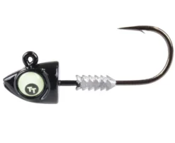 Tackle Tactics TT Big EyeZ Jighead -Best Fishing Store Tackle Tactics Big EyeZ Jighead Black Glow