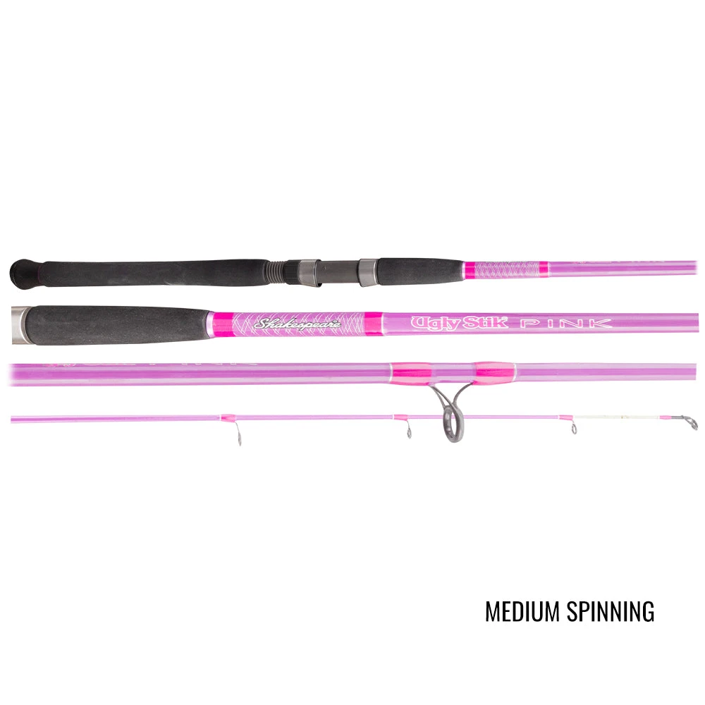 Ugly Stik Pink USPI Ladies Girls Spin Rod 2 Ugly Stik Pink USPI Ladies Girls Spin Rod - Image 2