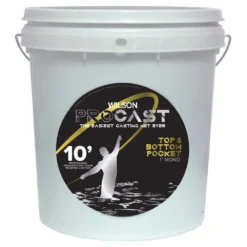 Wilson Pro Cast Chain 1in Mesh Top And Bottom Pocket Professional Cast Net