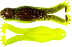 Zman Goat Toadz Frog Soft Plastic Lure - 4 Inch -Best Fishing Store Zman Goat Toadz Frog Soft Plastic Coppertreuse
