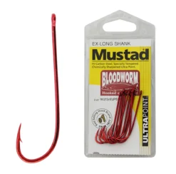 Mustad Bloodworm Extra Long Shank Ultra Point Hook -Best Fishing Store hp90234npnr 2