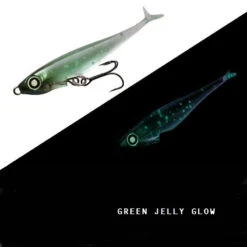 Jackall Jelly Sardine 54mm Soft Plastic Lures -Best Fishing Store jackallsjgreenjellyglow 1