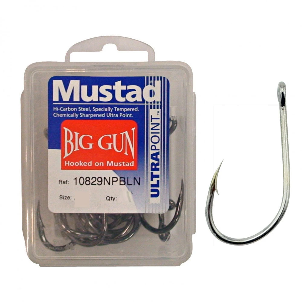 Mustad Big Gun 10829NPBLN Hook 25 Bulk Value Box Pack 1 Mustad Big Gun 10829NPBLN Hook 25 Bulk Value Box Pack