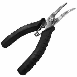 Jarvis Walker Short Bent Nose Stainless Steel Fishing Pliers With Sheath