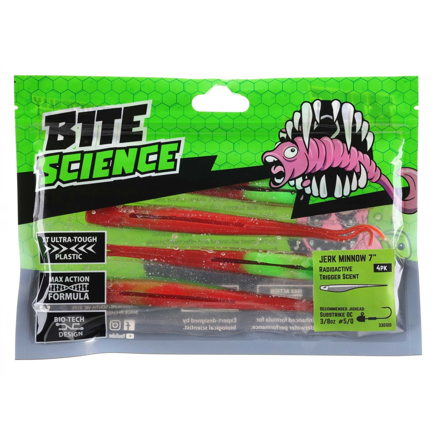 Bite Science Jerk Minnow Soft Plastic Lure 7 Inch 2 Bite Science Jerk Minnow Soft Plastic Lure 7 Inch - Image 2